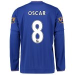 Chelsea LS Home 2015-16 OSCAR #8 Soccer Jersey