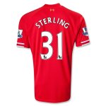 13-14 Liverpool #31 STERLING Home Red Soccer Shirt