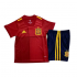 Kids Spain Euro 2020 Home Red Soccer Kit(Shirt+Shorts)