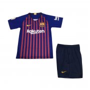 Kids Barcelona Home 2018/19 Soccer Kit (Shirt+Shorts)