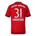 Bayern Munich 2015-16 Home SCHWEINSTEIGER #31 Soccer Jersey
