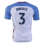USA Home 2016 GONZALEZ #3 Soccer Jersey