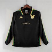 Venezia FC 22/23 Home Black Long Sleeve Soccer Jersey Football Shirt