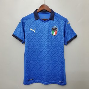 Euro 2020 Italy Home Blue Soccer Jersey Football Shirt