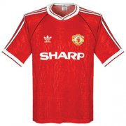 90-92 MANCHESTER UNITED HOME RED RETRO SOCCER JERSEY SHIRT