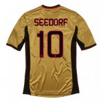 13-14 AC Milan #10 Seedorf Away Golden Jersey Shirt