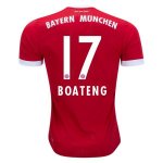 Bayern Munich Home 2017/18 Boateng #17 Soccer Jersey Shirt