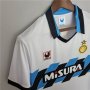 90-91 Inter Milan Away White Retro Soccer Jerseys Football Shirt