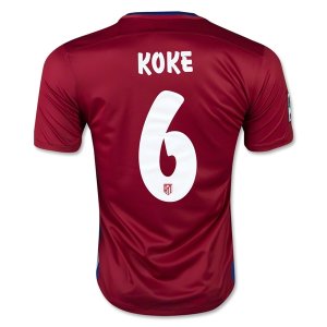 Atletico Madrid Home 2015-16 KOKE #6 Soccer Jersey