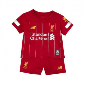 Kids Liverpool Home 2019-20 Soccer Suits (Shirt+Shorts)