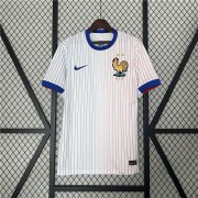 UEFA Euro 2024 France Away White Football Shirt Soccer Jersey