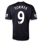 13-14 Chelsea #9 TORRES Black Away Soccer Jersey Shirt