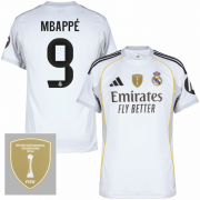 Real Madrid 25/26 Home Shirt #9 Mbappe