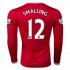 Manchester United LS Home 2015-16 SMALLING #12 Soccer Jersey