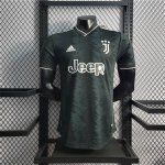 22/23 Juventus Away Black Soccer Jersey Football Shirt (Player Version)