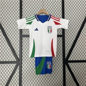 Kids Italy UEFA Euro 2024 Away Kit (Shirt+Shorts)
