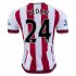 Sunderland Home 2015-16 YEDLIN #24 Soccer Jersey