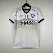 Napoli 23/24 Football Shirt Away White Soccer Shirt