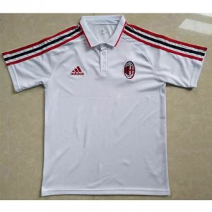 AC Milan 2017/18 White Polo Jersey Shirt