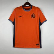 23/24 Inter Milan Away Orange Soccer Jersey Football Shirt