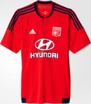Lyon 2015-16 Red Away Soccer Jersey