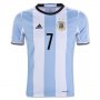 Argentina Home 2016 DI MARIA #7 Soccer Jersey