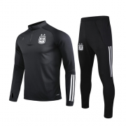 Argentina 2020 Black Zipper Sweat Kit (Top+Pants)