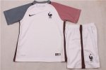 Kids France Euro 2016 Away Soccer Kit(Shirt+Shorts)
