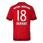 Bayern Munich 2015-16 Home BERNAT #18 Soccer Jersey