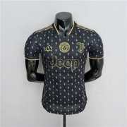 22/23 Juventus Versace Black Soccer Jersey Football Shirt