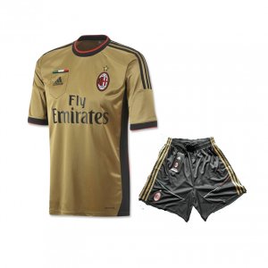 13-14 AC Milan Away Golden Jersey Kit(Shirt+Short)