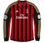 13-14 AC Milan #7 ROBINHO Home Long Sleeve Shirt