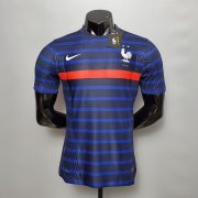20-21 FRANCE EURO 2020 SOCCER JERSEY HOME BLUE STRIPED FOOTBALL SHIRT (PLAYER VERSION)