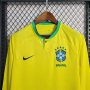 BRAZIL WORLD CUP 2022 HOME LONG SLEEVE SHIRT