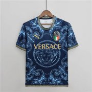 2022 Italy Puma X Versace Blue Soccer Jersey Football Shirt