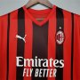 AC Milan 21-22 Home Red Soccer Jersey Football Shirt