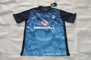 England 2015 Blue Pre Match Training Shirt