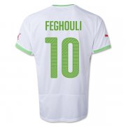 Algeria 2014 FEGHOULI #10 Home Soccer Jersey