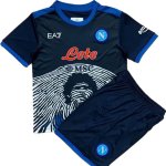 Kids 21-22 Napoli Maradona Blue Soccer Kit(Shirt+Shorts)