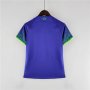 WOMEN'S BRAZIL WORLD CUP 2022 AWAY BLUE SOCCER SHIRT