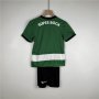 Kids Sporting Lisbon 23/24 Home Football Kit Soccer Kit (Shirt+Shorts)