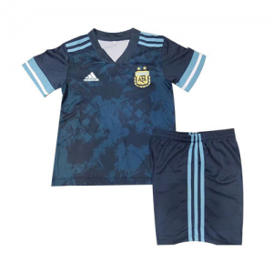 Kids Argentina 2020 Away Soccer Kit(Shirt+Shorts)