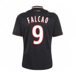 13-14 AS Monaco FC #9 Falcao Away Black Jersey Shirt