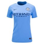 Women's Manchester City Home 2017/18 Soccer Jersey Shirt