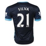 Manchester City Away 2015-16 SILVA #21 Soccer Jersey