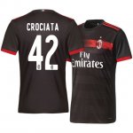 AC Milan Third 2017/18 Giovanni Crociata #42 Soccer Jersey Shirt