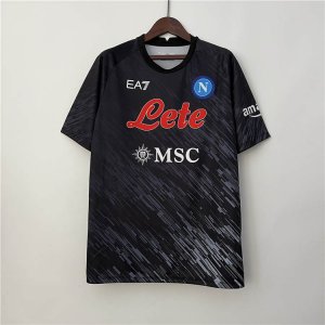 Napoli 23/24 Soccer Shirt Third Black Football Shirt