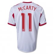 13-14 Red Bulls #11 MCCARTY Home White Soccer Jersey Shirt