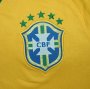 2014 Brazil Home LS Yellow Jersey Shirt