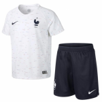 Kids France Away 2018 World Cup Soccer Kit(Shirt+Shorts)